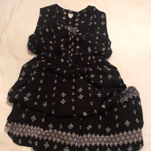 1/2 button down sleeveless dress